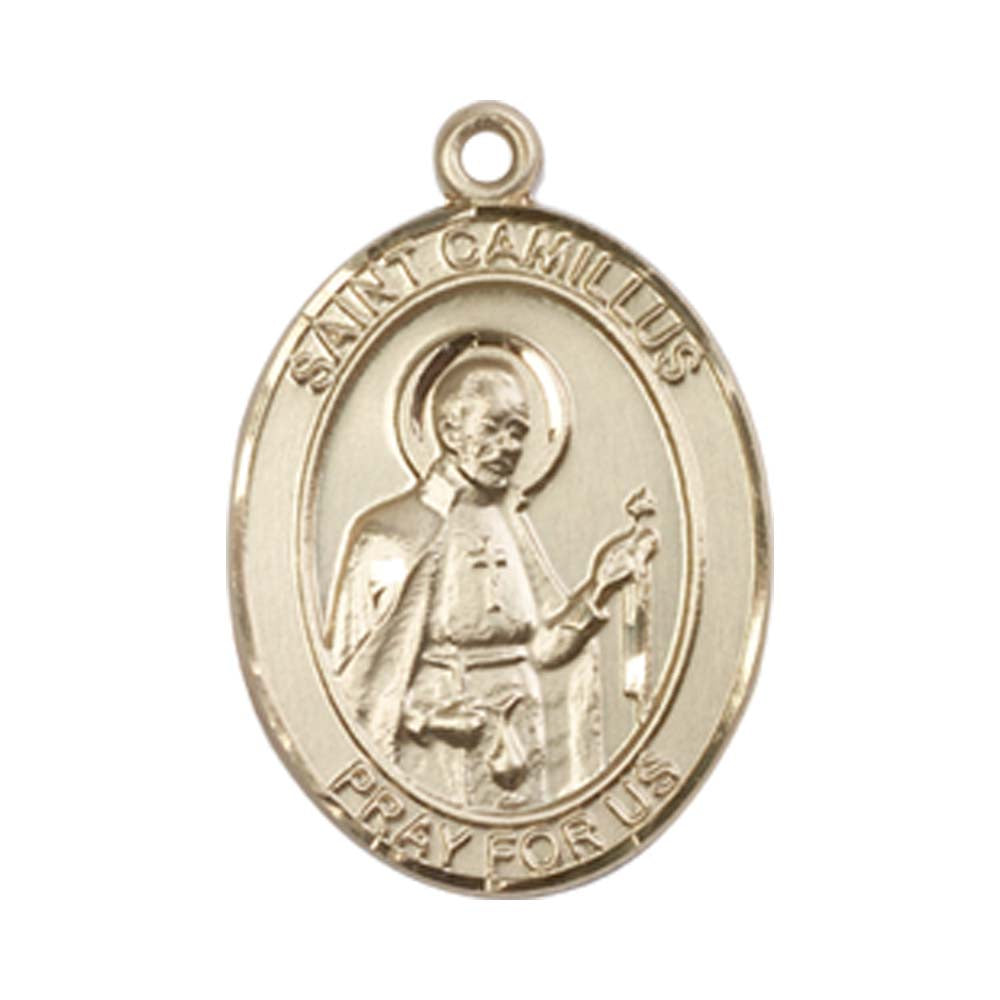 14kt Gold St. Camillus of Lellis Medal - Medium