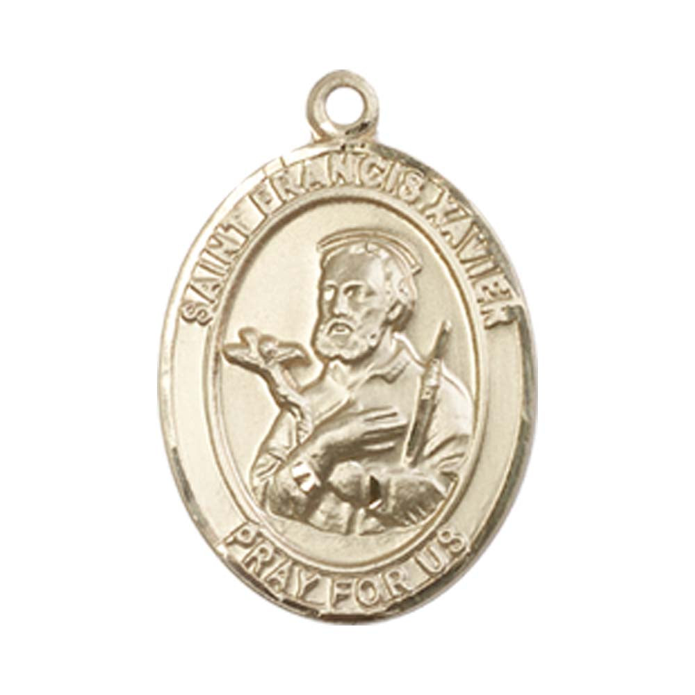 14kt Gold St. Francis Xavier Medal - Medium