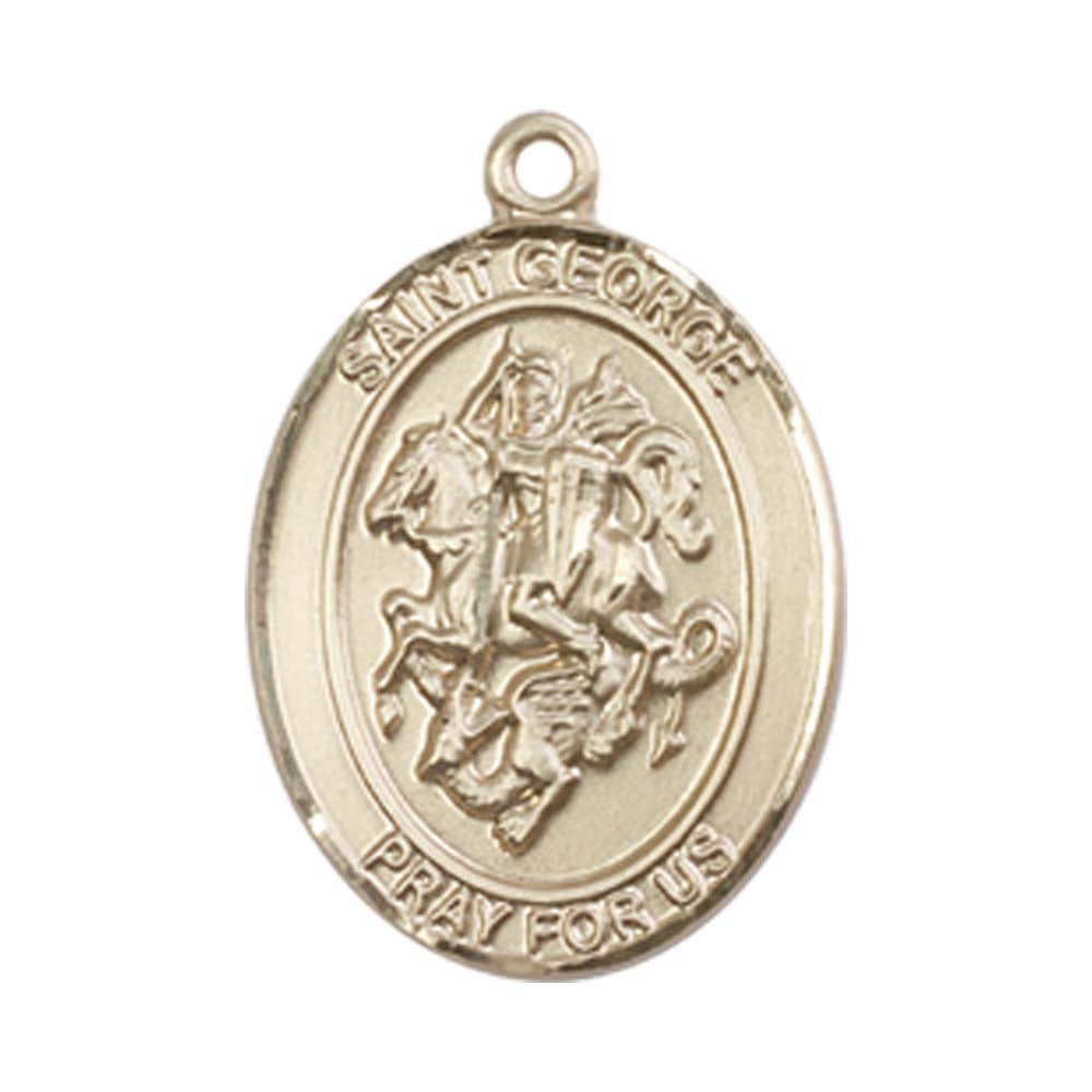 14kt Gold St. George Medal - Medium