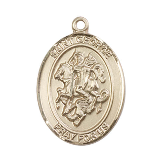 14kt Gold St. George Medal - Medium