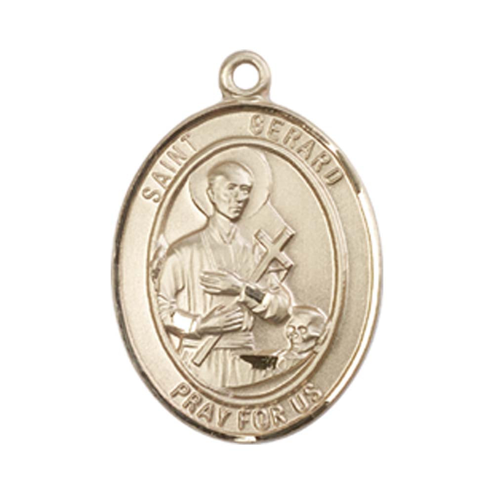14kt Gold St. Gerard Majella Medal - Medium