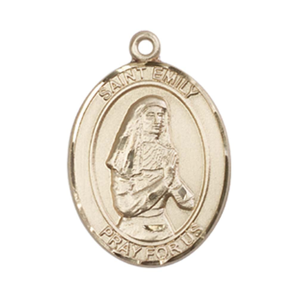 14kt Gold St. Emily De Vialar Medal - Medium