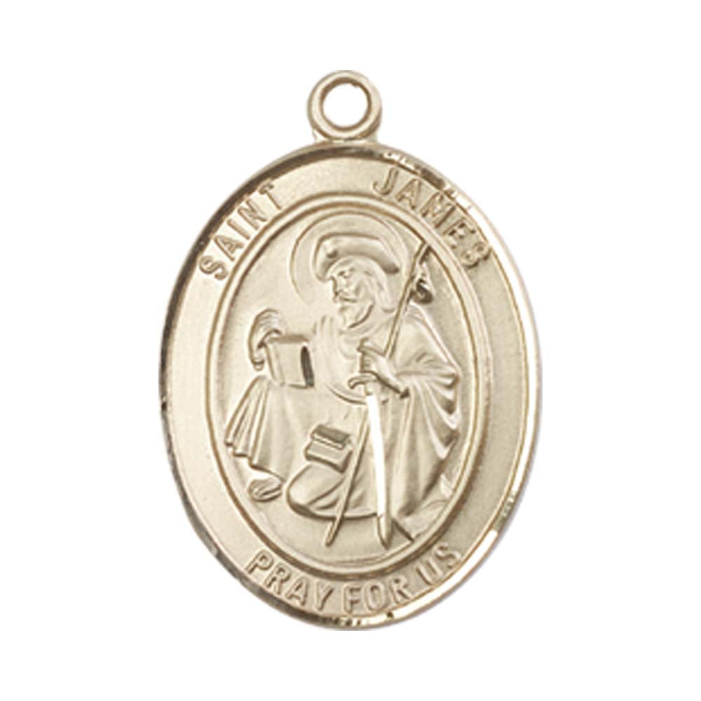 14kt Gold St. James the Greater Medal - Medium