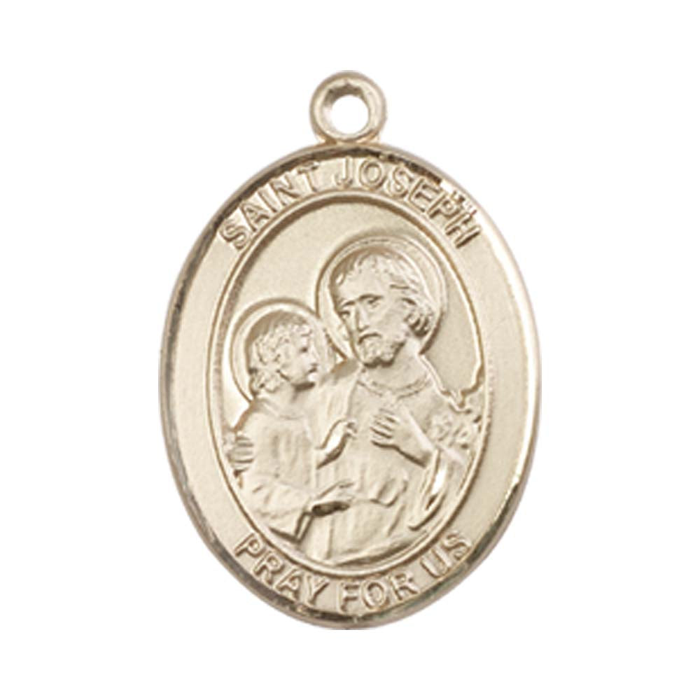 14kt Gold St. Joseph Medal - Medium