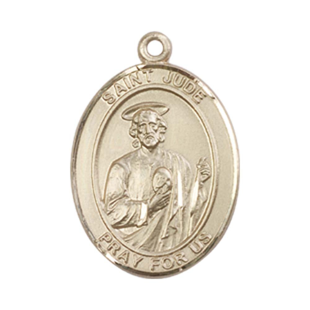 14kt Gold St. Jude Thaddeus Medal - Medium