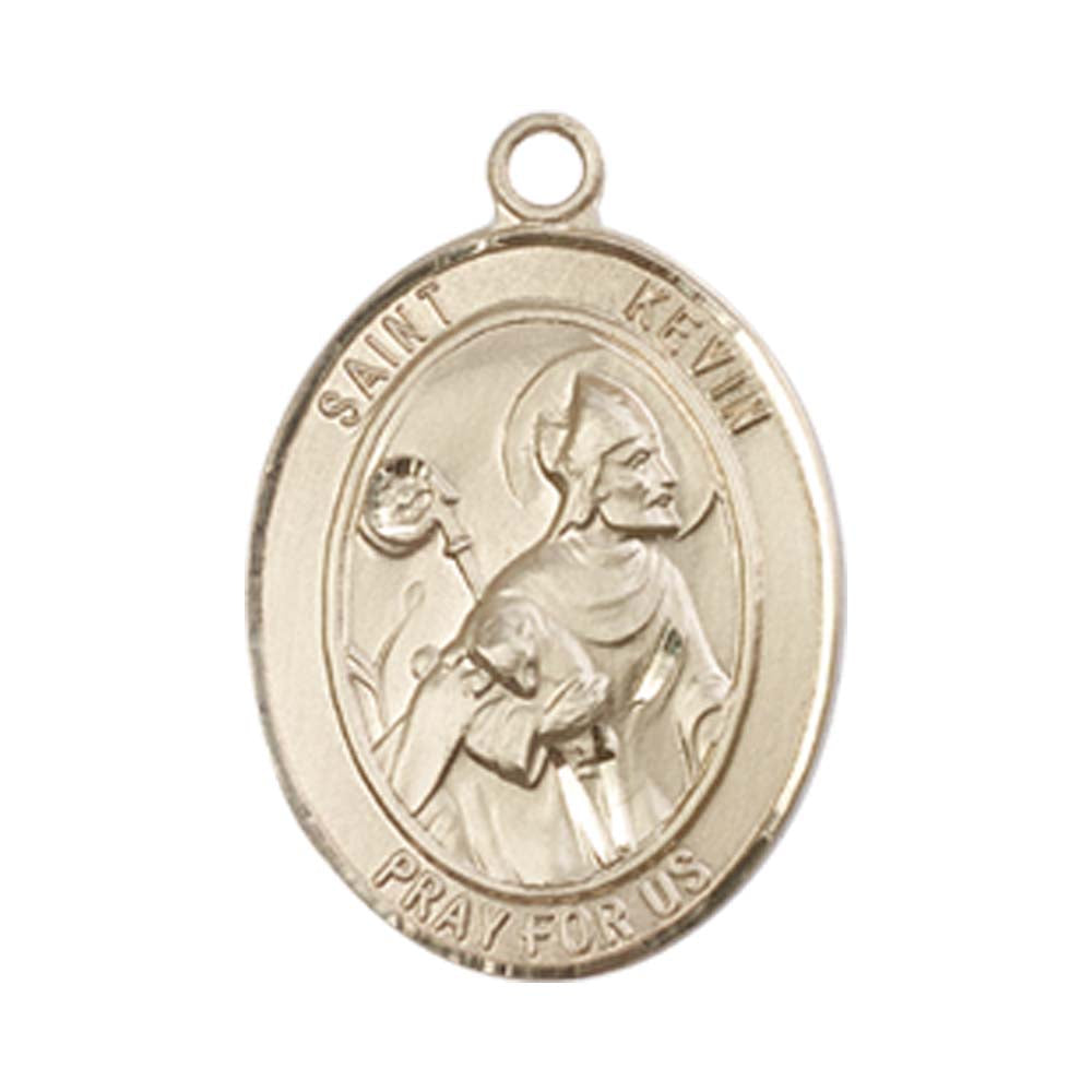 14kt Gold St. Kevin Medal - Medium