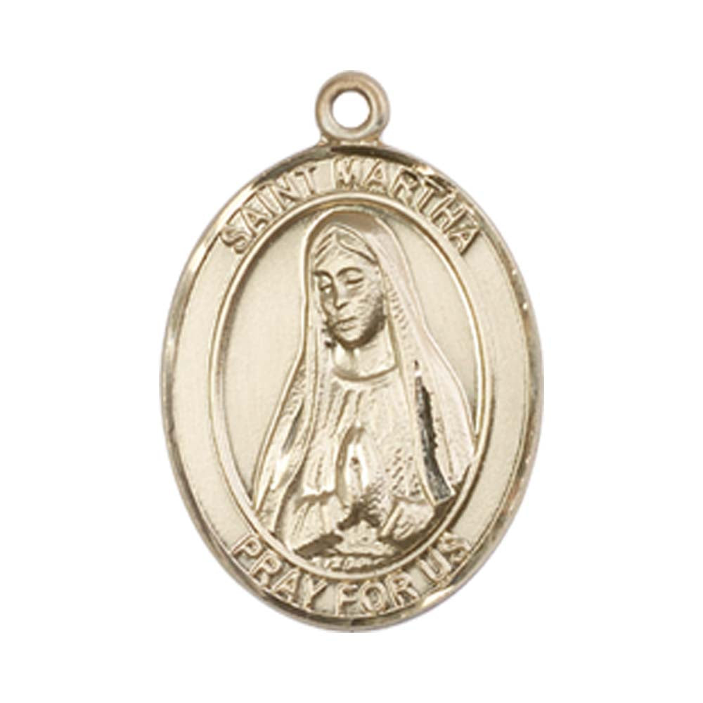 14kt Gold St. Martha Medal - Medium