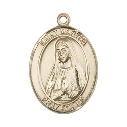 14kt Gold St. Martha Medal - Medium