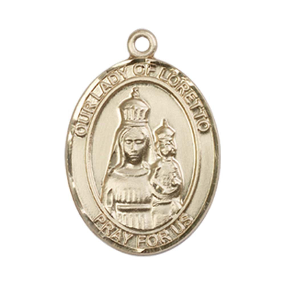 14kt Gold O/L of Loretto Medal - Medium