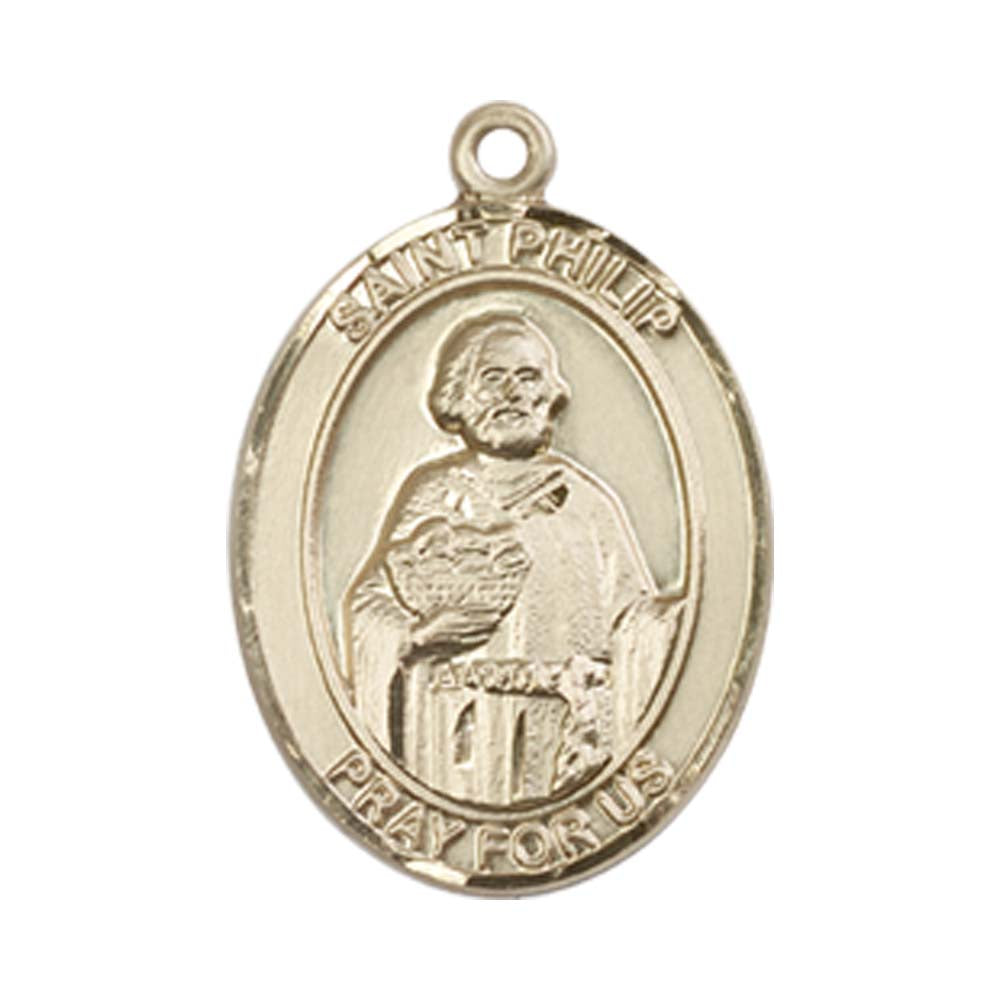 14kt Gold St. Philip the Apostle Medal - Medium