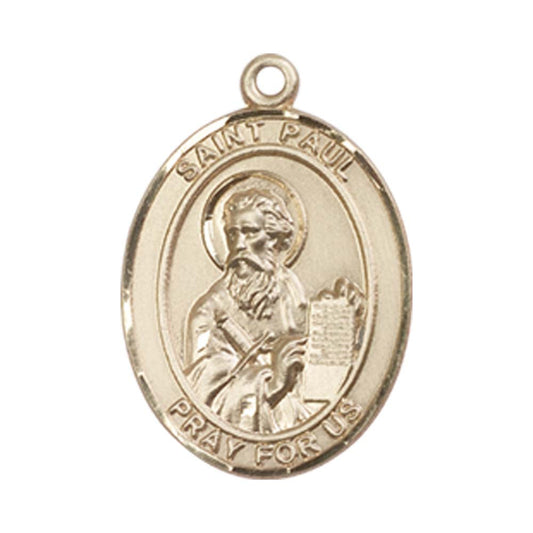 14kt Gold St. Paul the Apostle Medal - Medium