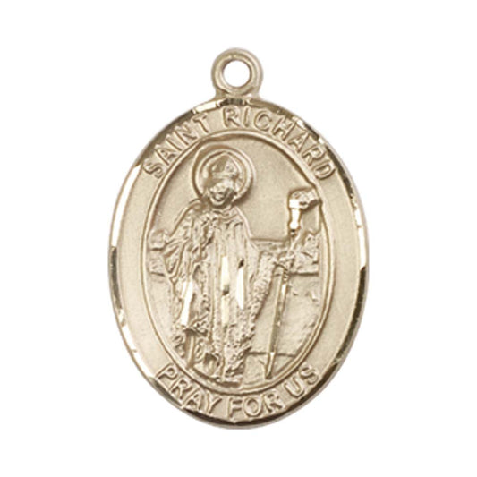 14kt Gold St. Richard Medal - Medium
