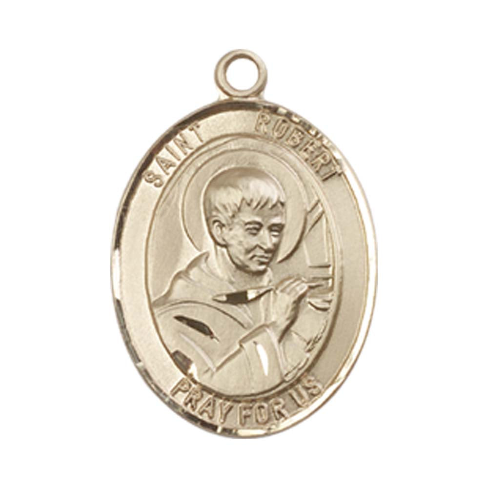 14kt Gold St. Robert Bellarmine Medal - Medium