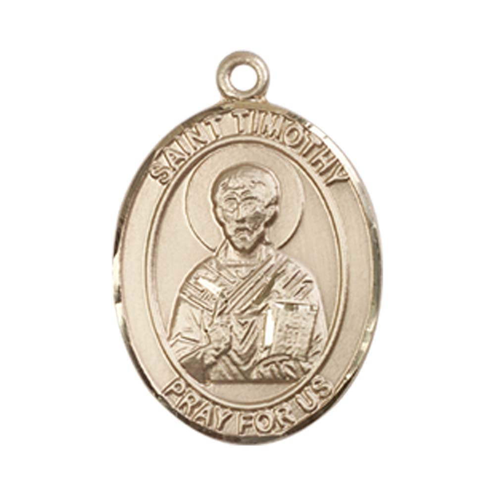 14kt Gold St. Timothy Medal - Medium