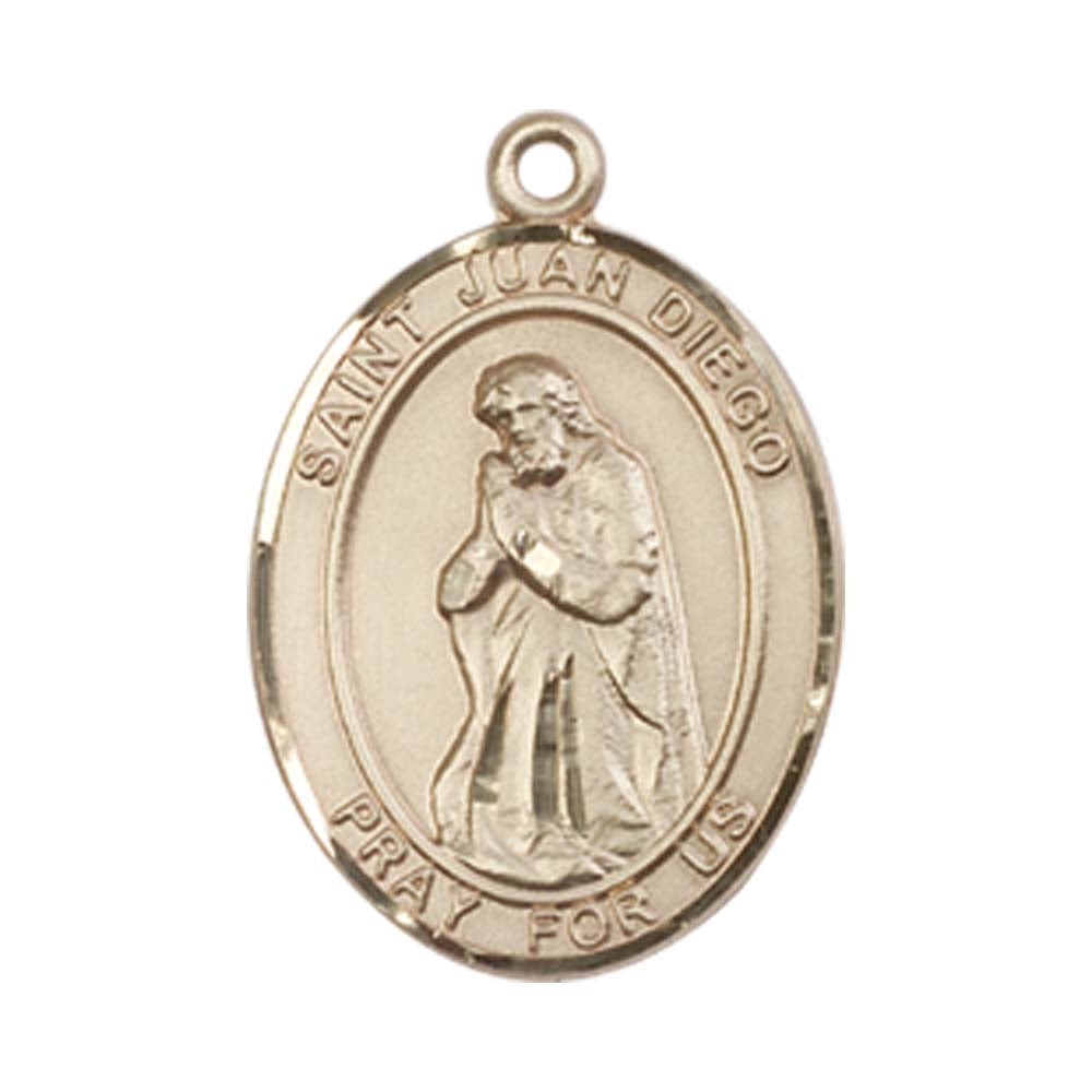 14kt Gold St. Juan Diego Medal - Medium