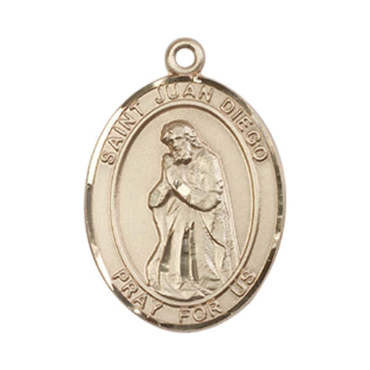 14kt Gold St. Juan Diego Medal - Medium
