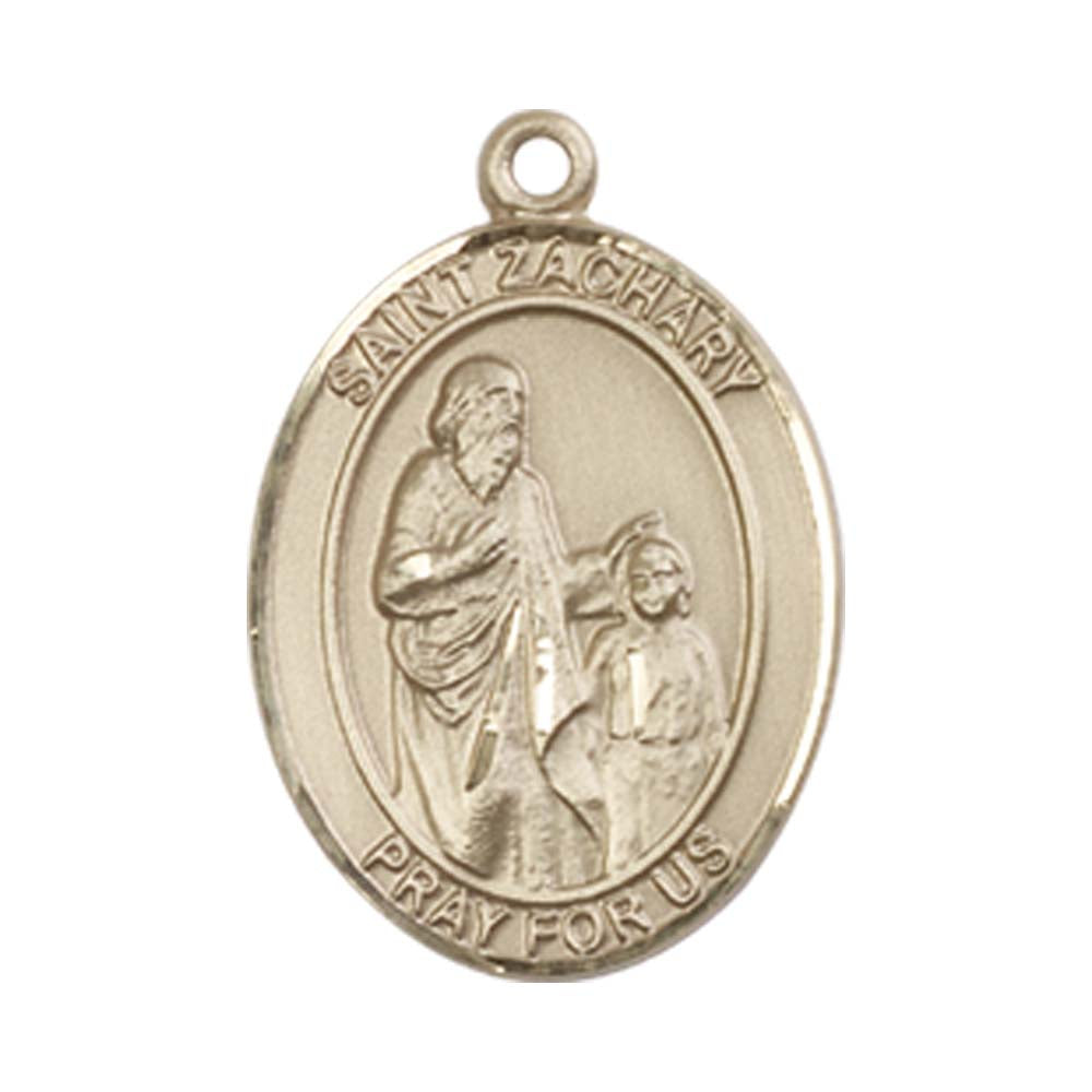 14kt Gold St. Zachary Medal - Medium
