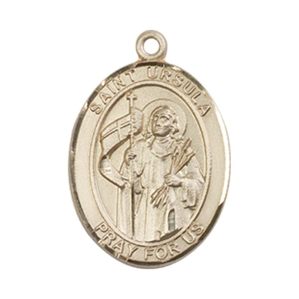14kt Gold St. Ursula Medal - Medium