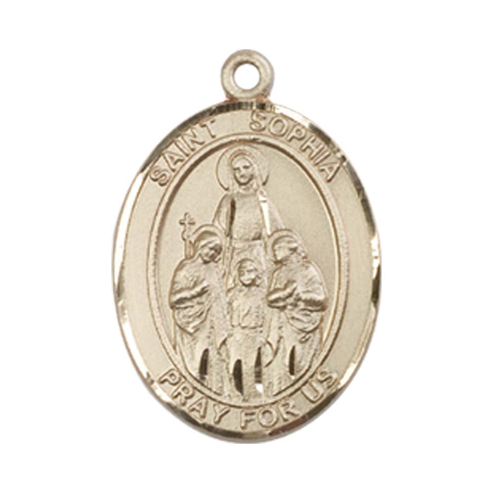14kt Gold St. Sophia Medal - Medium