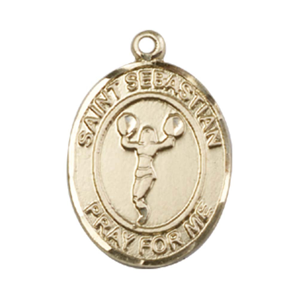 14kt Gold St. Sebastian/Cheerleading Medal