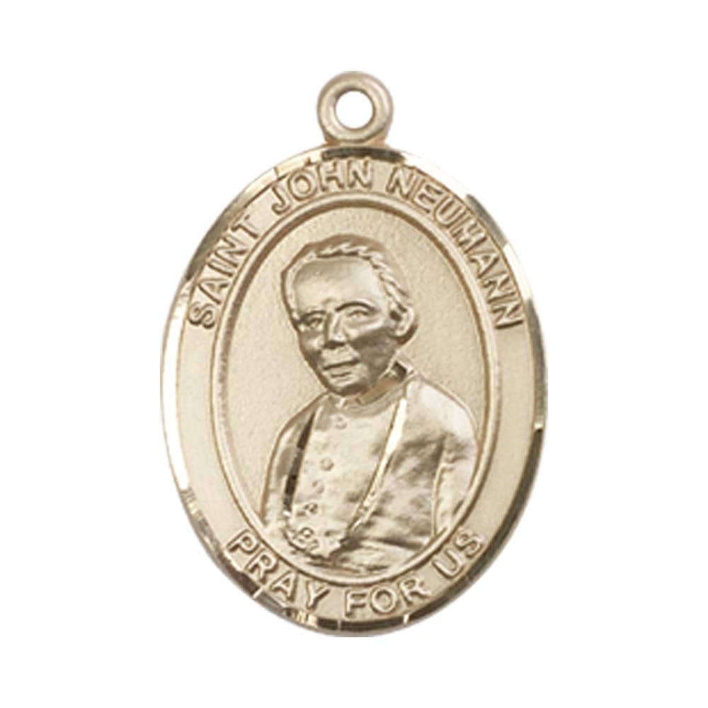 14kt Gold St. John Neumann Medal - Medium