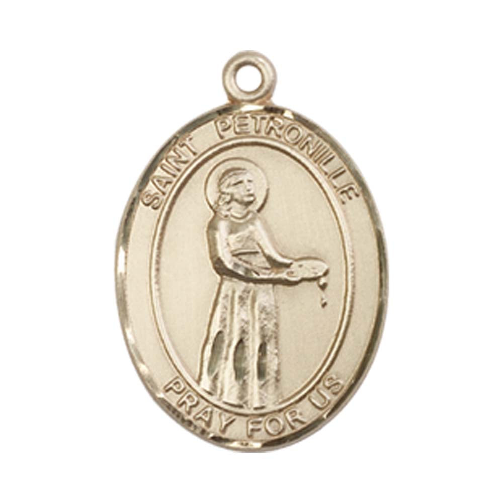 14kt Gold St. Petronille Medal - Medium