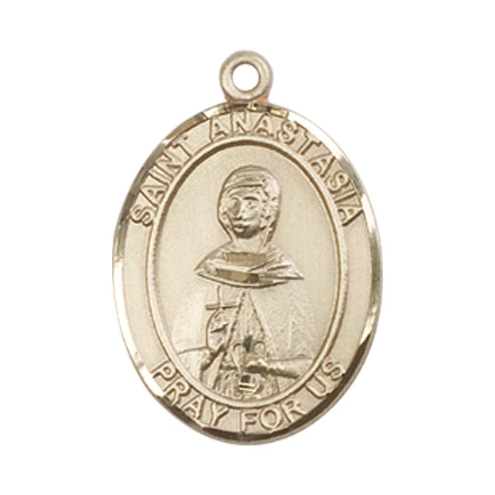 14kt Gold St. Anastasia Medal - Medium
