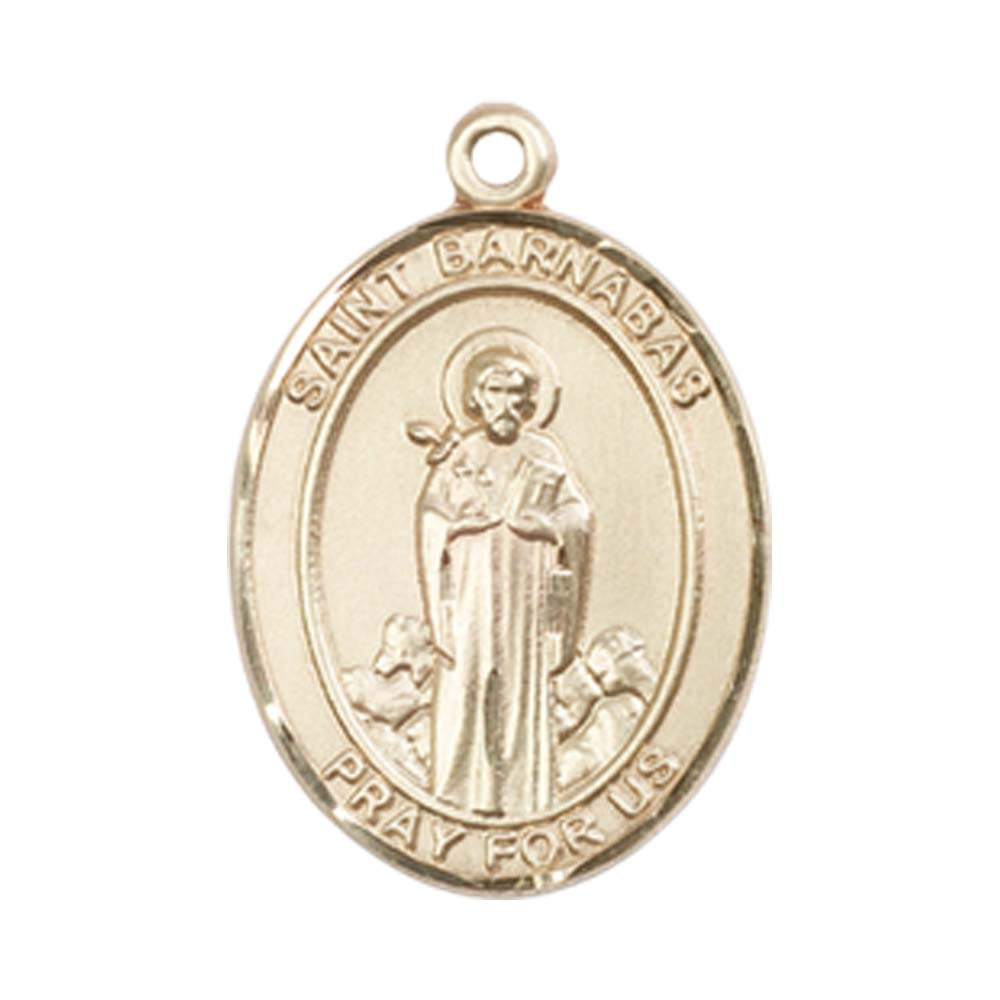 14kt Gold St. Barnabas Medal - Medium