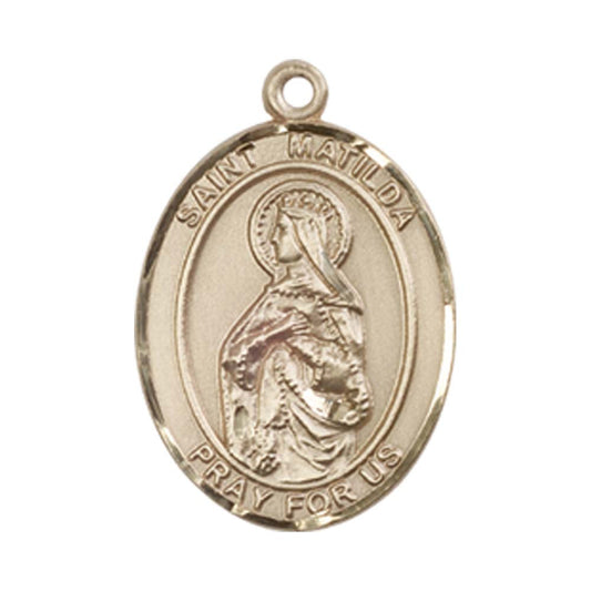 14kt Gold St. Matilda Medal - Medium