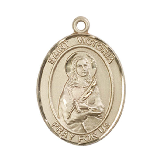 14kt Gold St. Victoria Medal - Medium