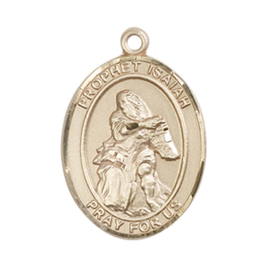 14kt Gold St. Isaiah Medal - Medium