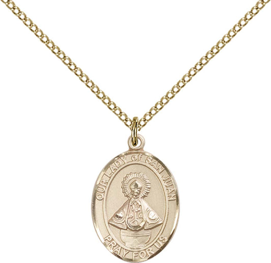 14kt Gold Filled O/L of San Juan Pendant with 18 inch Gold Filled Light Curb Chain - Medium