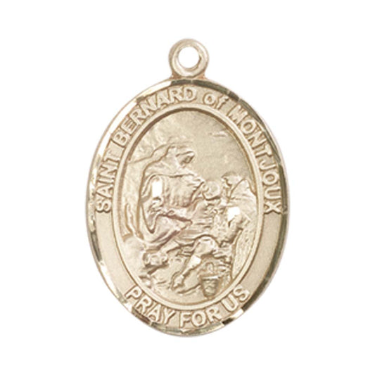 14kt Gold St. Bernard of Montjoux Medal - Medium