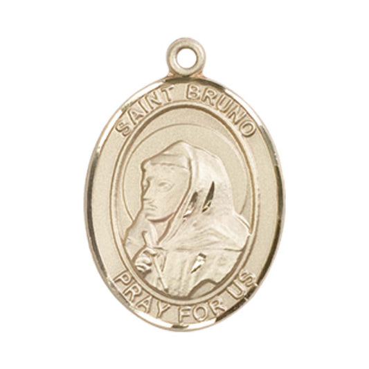 14kt Gold St. Bruno Medal - Medium