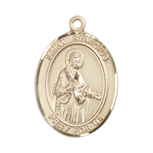 14kt Gold St. Remigius of Reims Medal - Medium