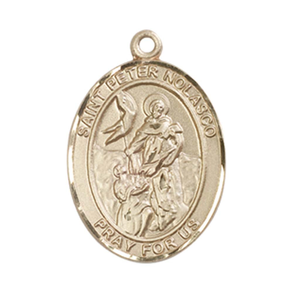 14kt Gold St. Peter Nolasco Medal - Medium