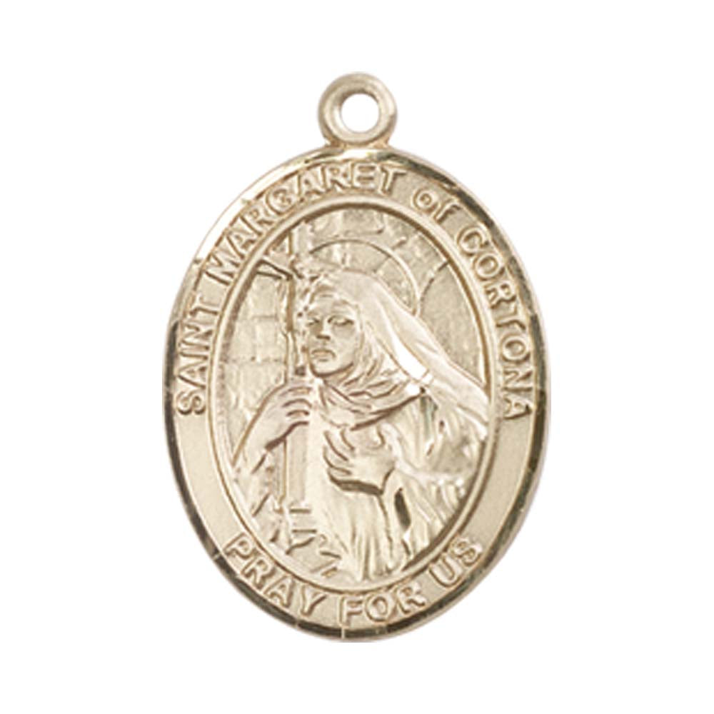 14kt Gold St. Margaret of Cortona Medal - Medium