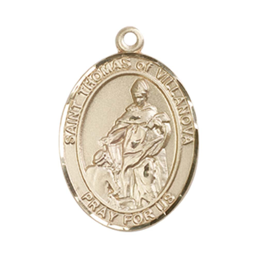 14kt Gold St. Thomas of Villanova Medal - Medium