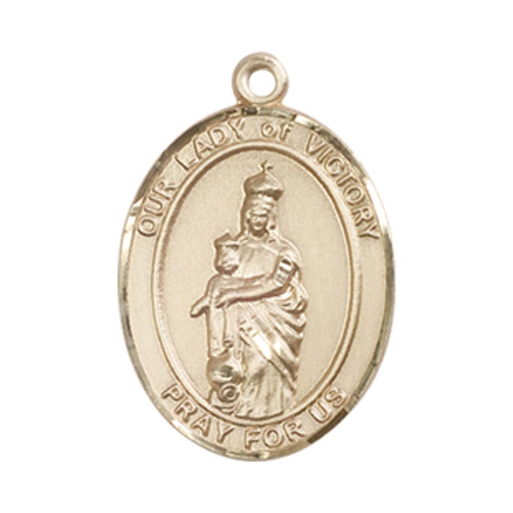14kt Gold O/L of Victory Medal - Medium