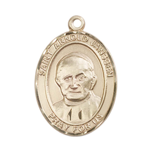 14kt Gold St. Arnold Janssen Medal - Medium
