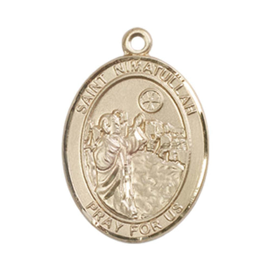 14kt Gold St. Nimatullah Medal - Medium