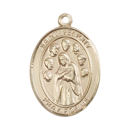 14kt Gold St. Felicity Medal - Medium