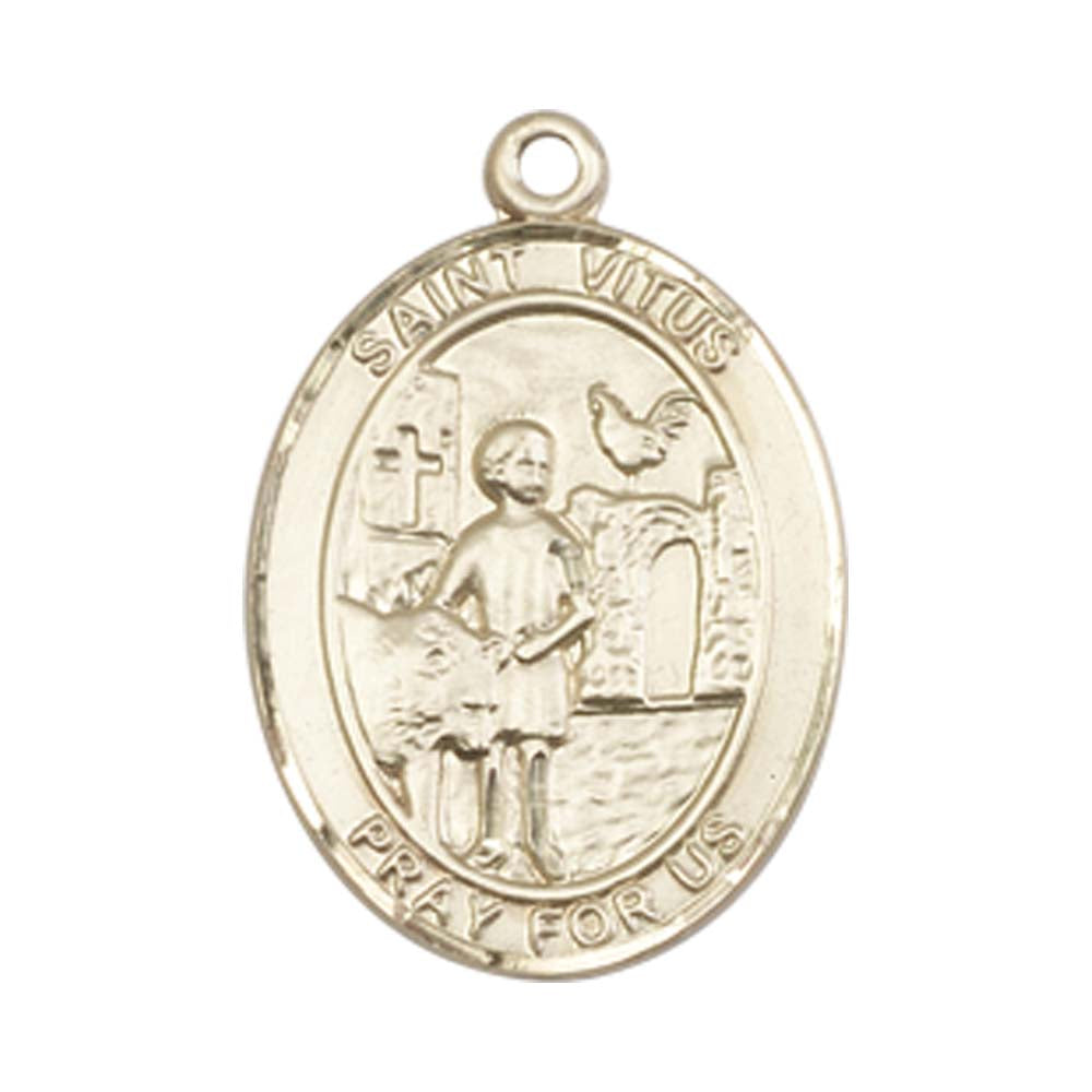 14kt Gold St. Vitus Medal - Medium