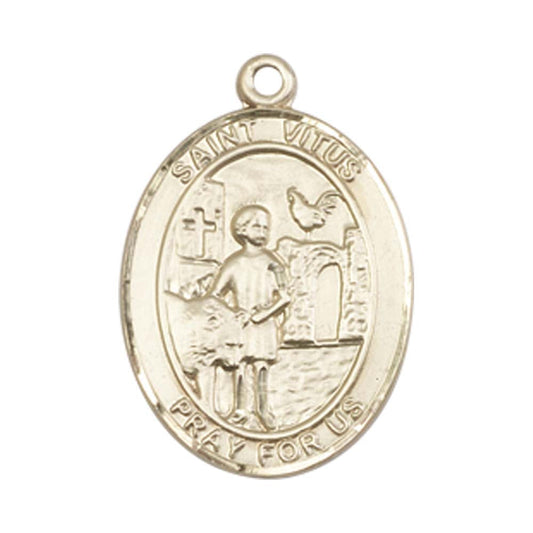 14kt Gold St. Vitus Medal - Medium