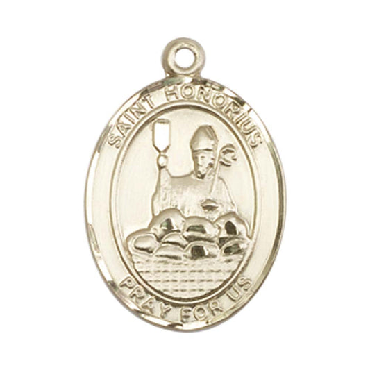 14kt Gold St. Honorius Medal - Medium