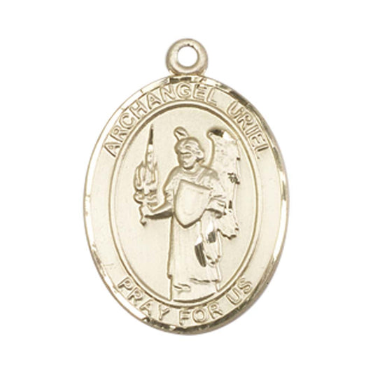14kt Gold St. Uriel Medal - Medium