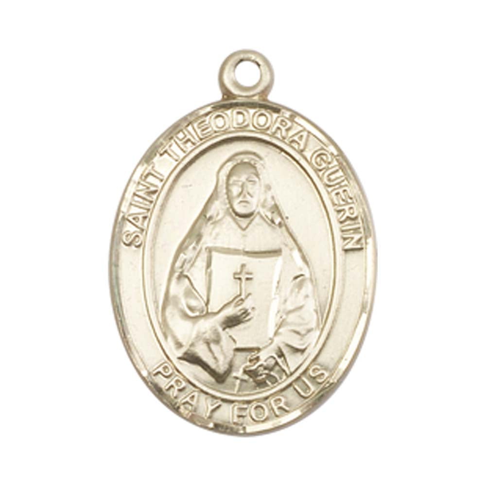 14kt Gold St. Theodore Guerin Medal - Medium