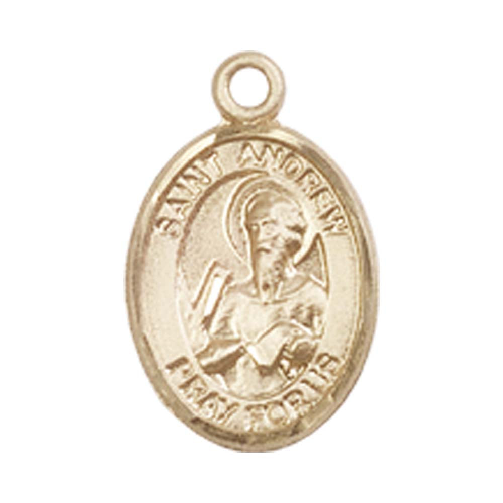 14kt Gold St. Andrew the Apostle Medal - Small