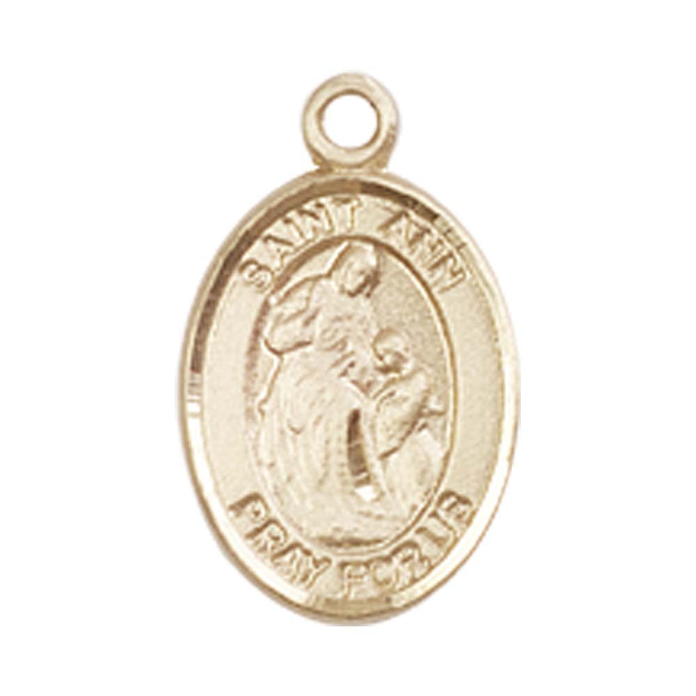 14kt Gold St. Ann Medal - Small