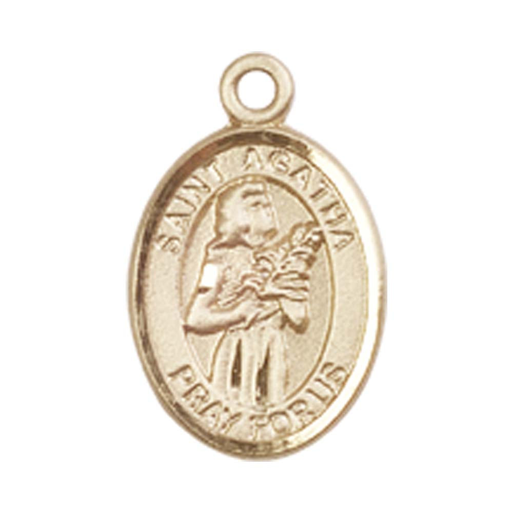 14kt Gold St. Agatha Medal - Small